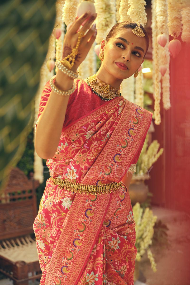 Kanchipuram Silk — Temple Border Gold