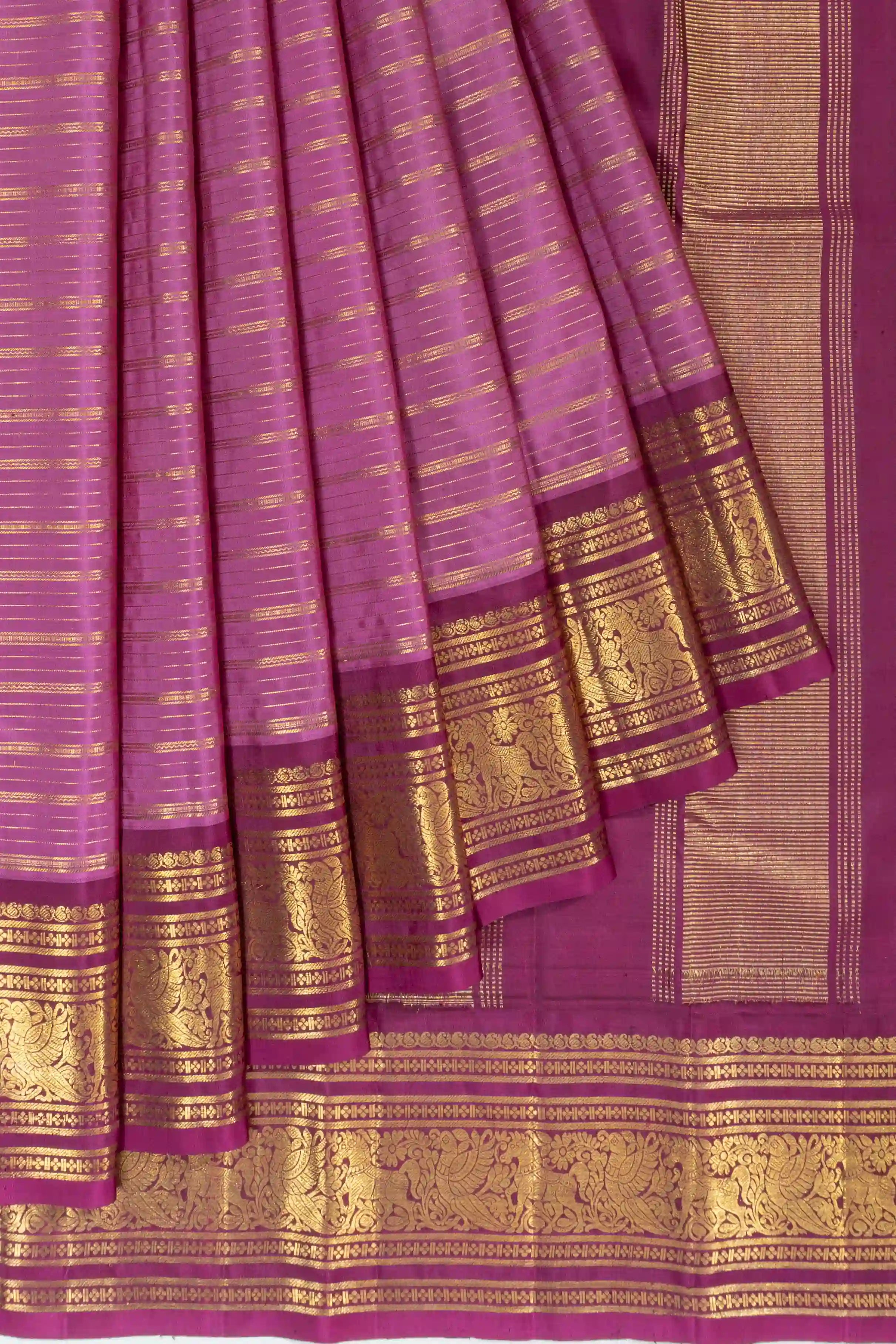 Kanchipuram Silk — Mango Butta Emerald